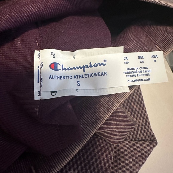 Champion Women's Size Small Dark Berry Purple Moisture Wicking Athletic Leggings - Picture 7 of 8